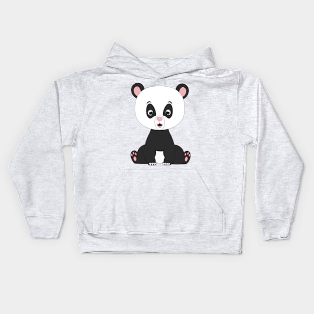 panda Kids Hoodie by hermandesign2015